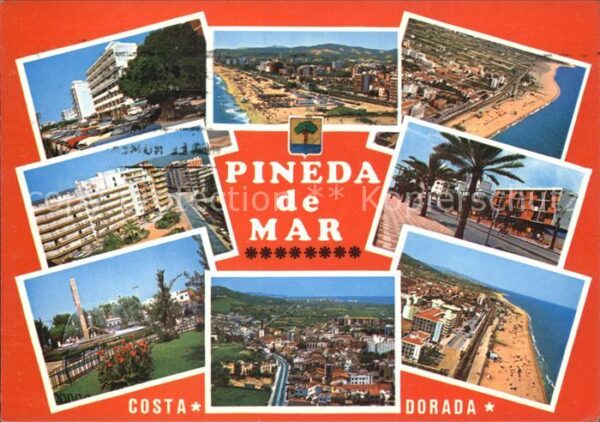 Costa Dorada Maresme Strand Stadtansichten Luftaufna