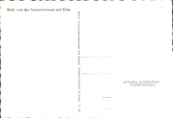 Koeln Rhein Blick von der Sonnenterrasse Dom – Bild 2