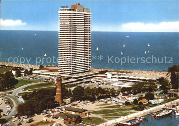 Travemuende Ostseebad Luftbild Hafen