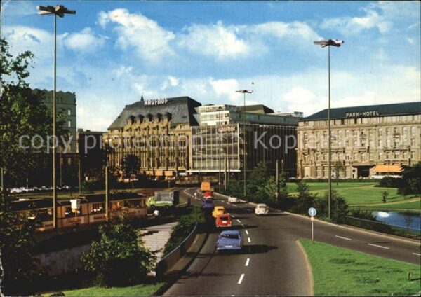 Duesseldorf Blick von der Hochstraße auf Corneliusp