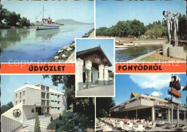 Fonyodrol Kurhotel Denkmal Fährschiff