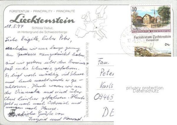 Liechtenstein  Fürstentum Schloss Vaduz – Bild 2