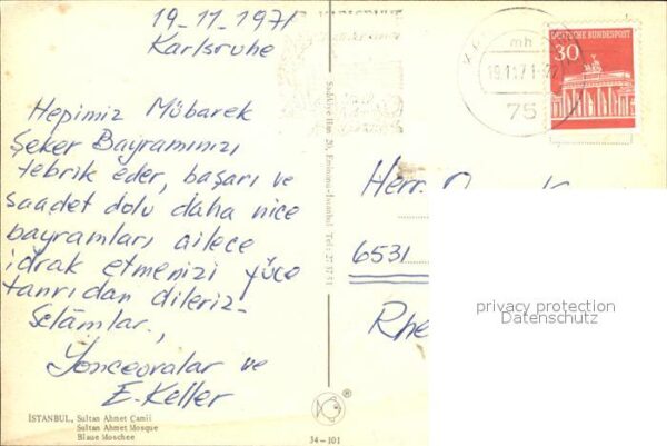 Istanbul Constantinopel Blaue Moschee – Bild 2