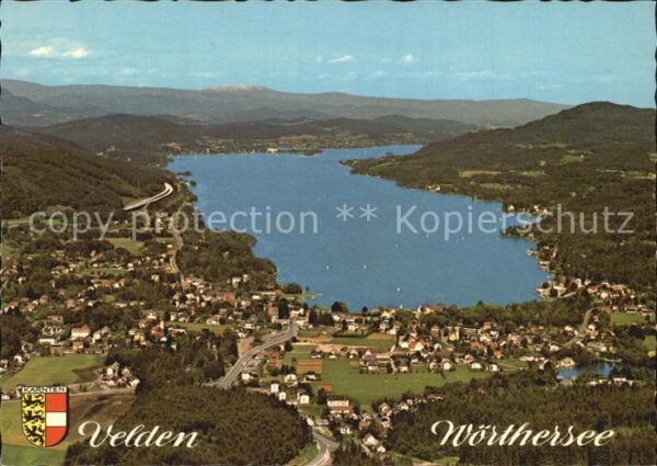 Velden Woerthersee Fliegeraufnahme mit See