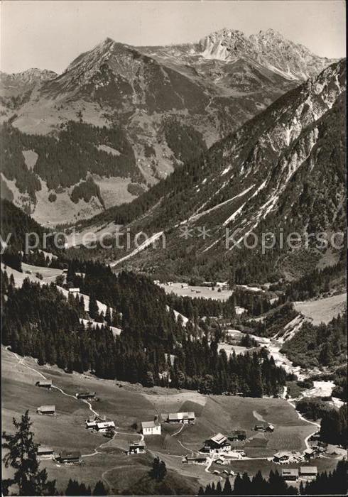 Baad Mittelberg Kleinwalsertal Fliegeraufnahme Alpen-Sporthotel Baad