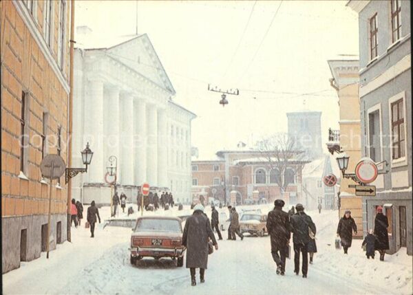 Tallinn Strassenpartie imWinter
