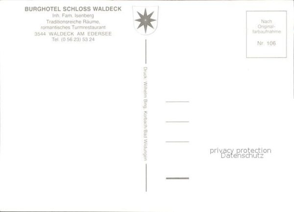 Waldeck Edersee Burghotel Schloss Waldeck – Bild 2