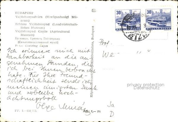 Budapest Schloss Vajdahunyad Landwirtschaftliche – Bild 2