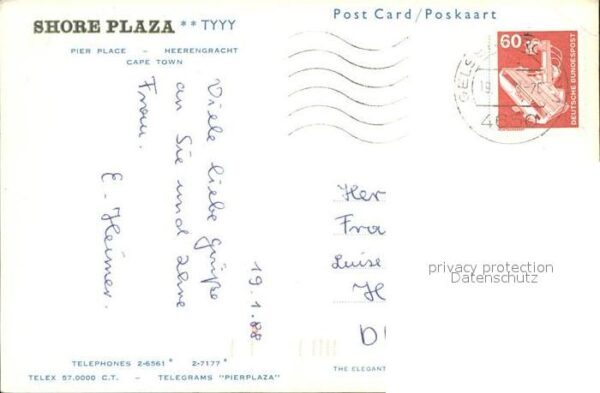 Cape Town Kaapstad Kapstadt Shore Plaza Pier Place Heerengracht – Bild 2