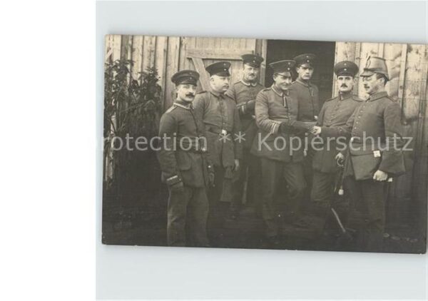 Militaria Landwehr 18. Landsturm Bataillon Gruppenfoto