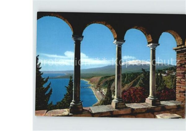 Taormina Sizilien Öffentliche Garten Etna