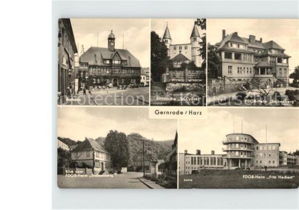 Gernrode Harz Stiftskirche Sankt Cyriaki Rathaus FDGB