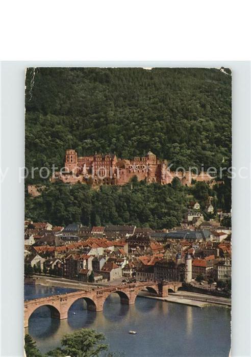 Heidelberg Neckar Alte Brücke Schloss