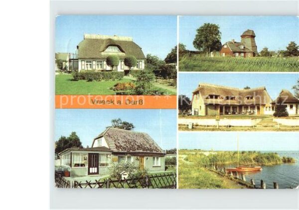 Wieck Darss Schifferhaus Cafe Wieck Bootsanlegestel