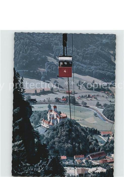 Hohenaschau Chiemgau Kampenwandbahn mit Schloss