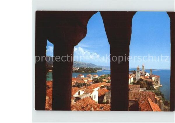 Rab Kroatien Blick auf die Altstadt
