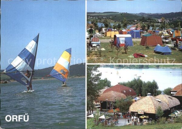 Orfue Windsurfen Campingplatz See Gaststätte