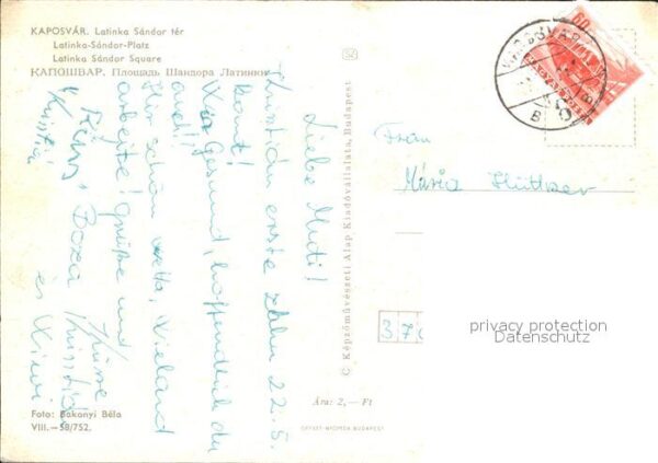 Kaposvar Latinka Sandor ter Latinka Sandor Platz – Bild 2