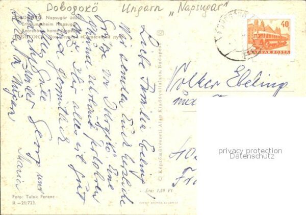 Dobogokoe Napsugar üdülö Erholungsheim – Bild 2