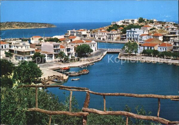 Agios Nikolaos Kreta Teilansicht See Ägäis