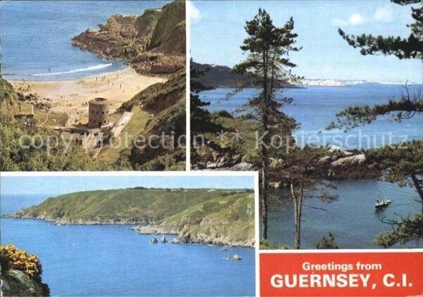 Guernsey Channel Islands Bucht Küste