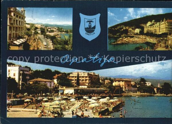 Opatija Abbazia Teilansichten Strand