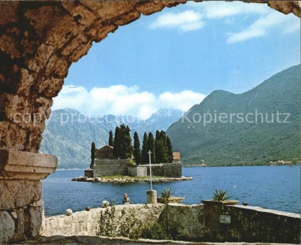 Perast Montenegro Insel Berge