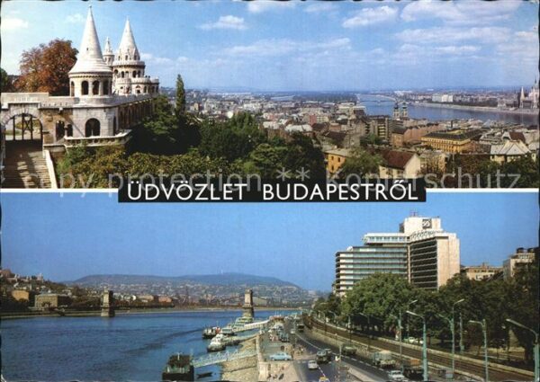 Budapest Blick über die Stadt Donau Brücke