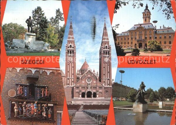 Szeged Denkmal Statue Gebäude