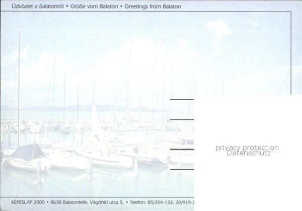 Balaton Plattensee Ferienorte Strand Fähre Schwäne Rutschb – Bild 2