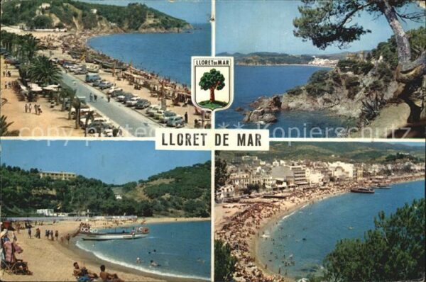 Lloret de Mar Uferpromenade Strand Küste Felsen