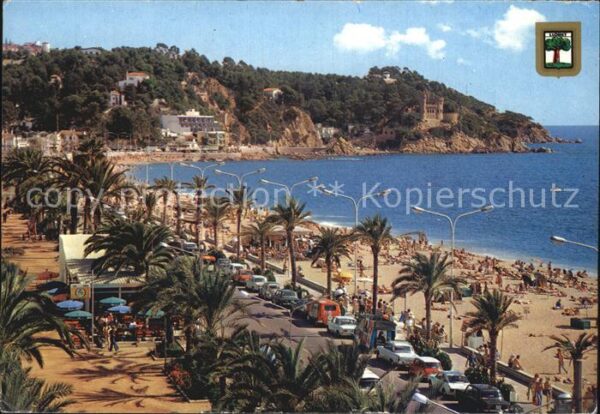 Lloret de Mar Strand Promenade Palmen Küste