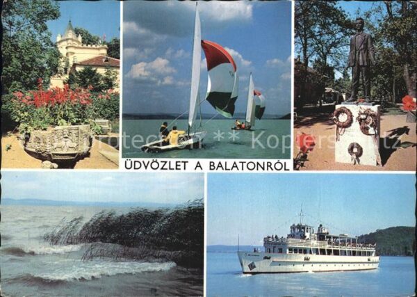 Balaton Plattensee Segeln Denkmal Fähre Küste