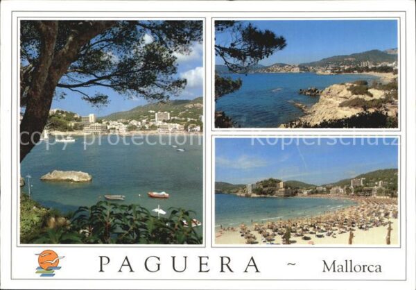 Paguera Mallorca Islas Baleares Panorama Küste Strand