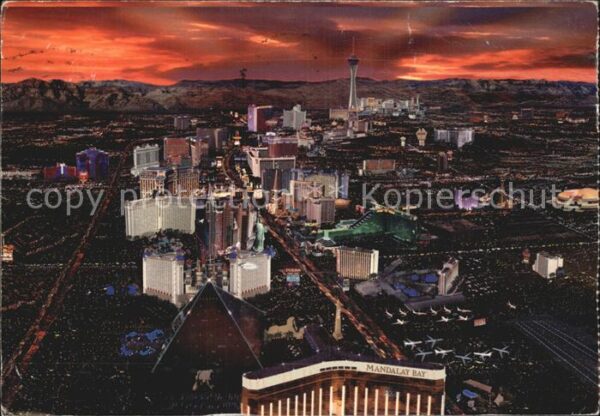 Las Vegas Nevada Stadtbild bei Nacht