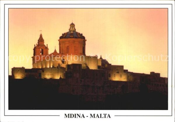 Mdina Malta Citta Vecchia Altstadt Kathedrale