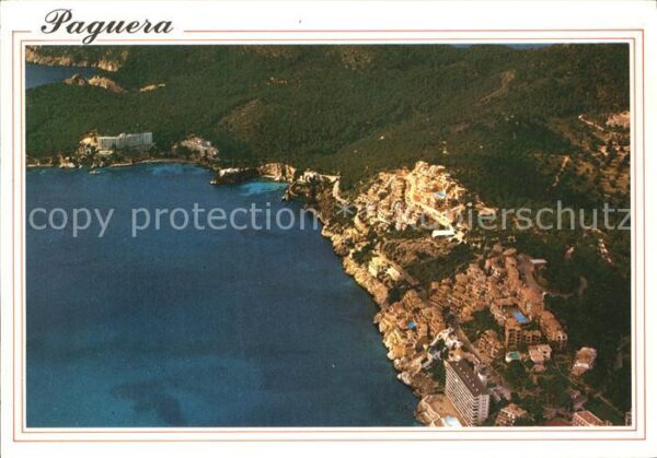 Paguera Mallorca Islas Baleares Cala Fornells Küste Fliegeraufnahme