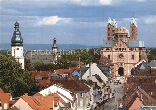 Speyer Rhein Kaiserdom Westseite mit Maximilianstras