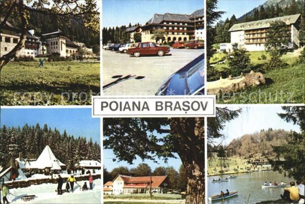 Poiana Brasov Teilansichten Hotel Bootfahren Winterla