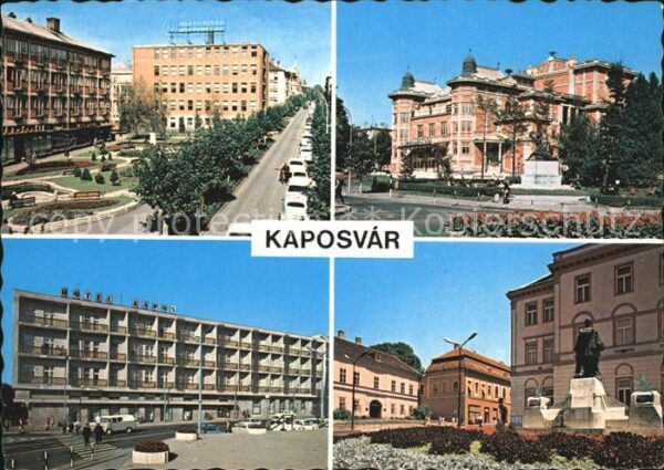 Kaposvar Teilansichten Gebäude Hotel Denkmal