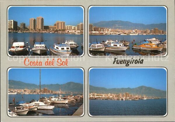 Fuengirola Varias vistas Ansicht vom Meer aus Hafe