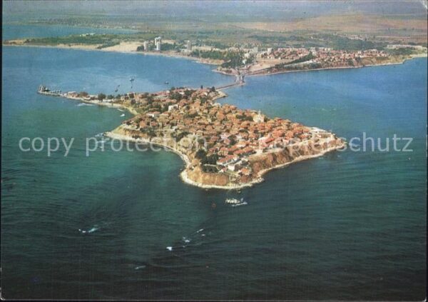Nessebar Nessebyr Nessebre Halbinsel Fliegeraufnahme