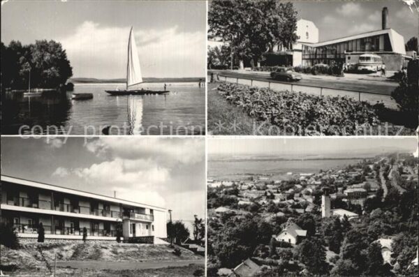 Balatonboglar Uferpartie Segelboot Hotel Restaurant
