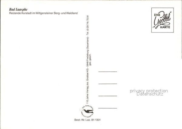 Bad Laasphe Teilansicht Kurstadt Wittgensteiner Ber – Bild 2