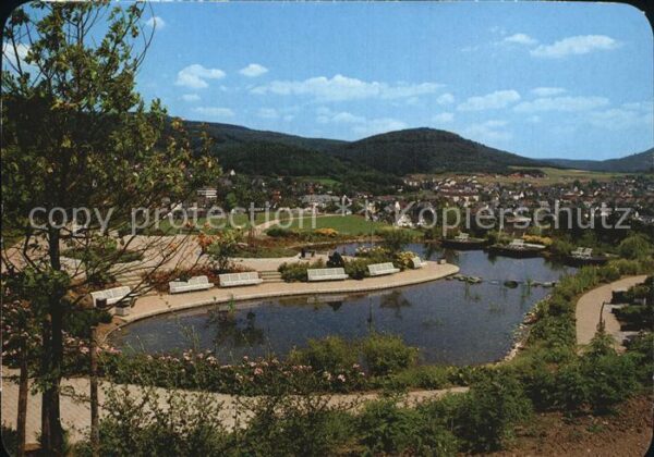 Bad Laasphe Kurpark Teich Kurstadt Wittgensteiner B