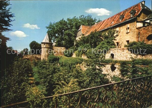 Friedberg Hessen Burg Südseite mit Hirschgraben
