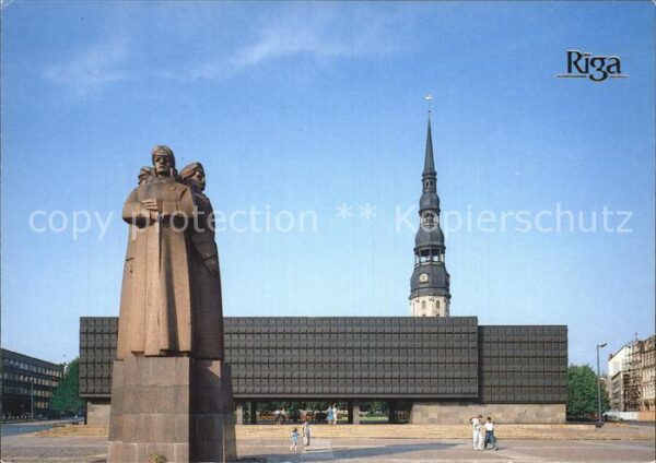 Riga Lettland Statue Museum to the Latvian Red Riflem