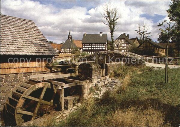 Neu-Anspach Freilichtmuseum Hessenpark Wasserrad Fa