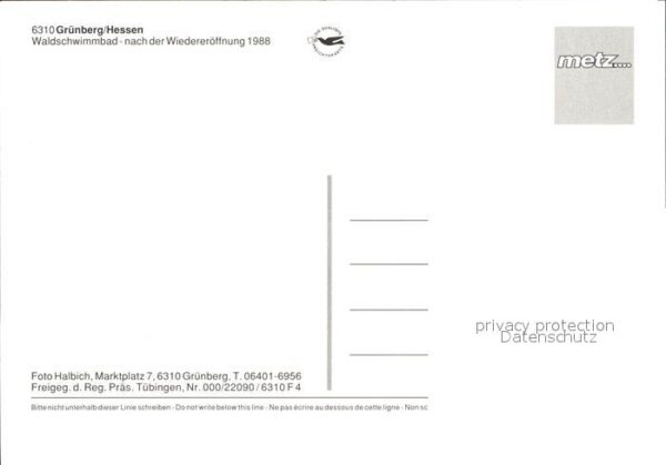 Gruenberg Hessen Waldschwimmbad Campingplatz Fliegeraufn – Bild 2