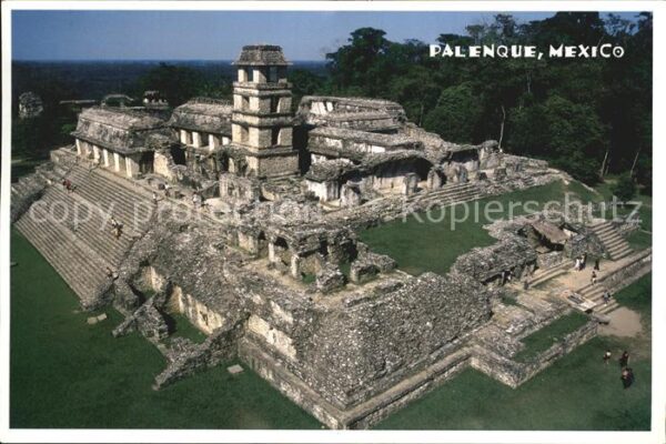 Palenque Palacio Ruinen Archäologische Stätte